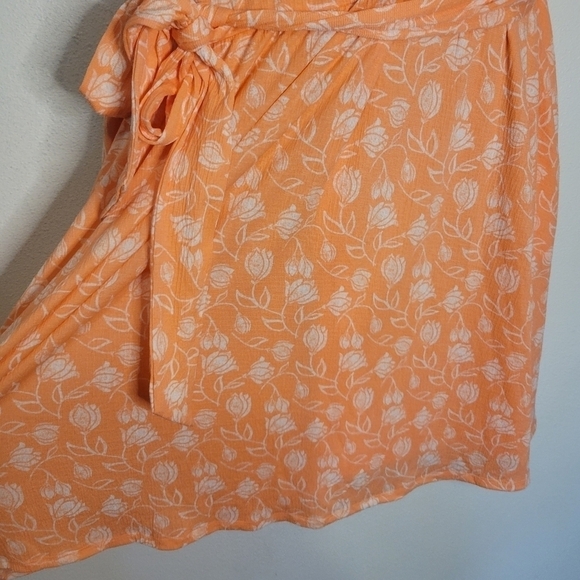 New lane bryant size 26/28 Lena surprise peachy colored rose print dress - Picture 5 of 8